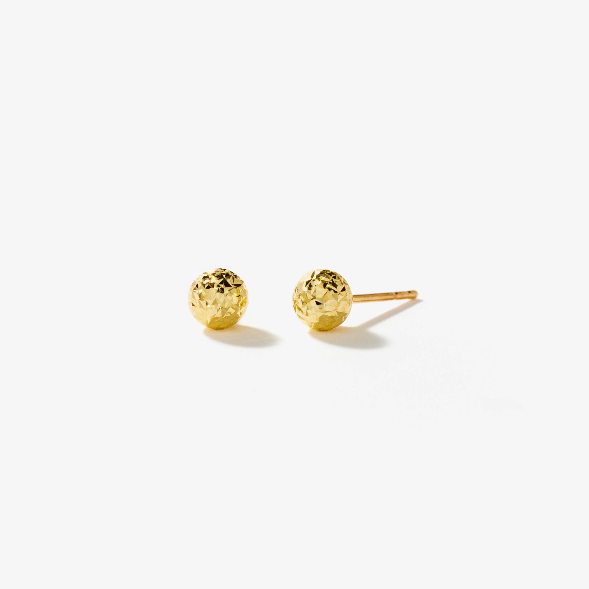 Ball Stud Earrings in 10K Yellow Gold