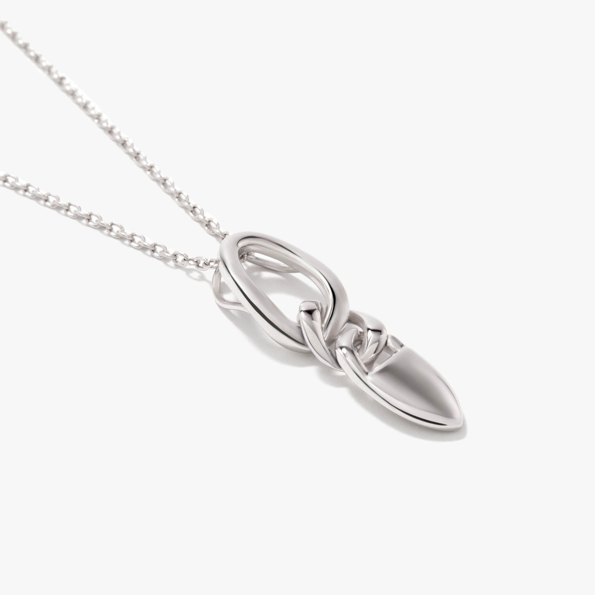 SilverNova Silver Luminous Link Necklace