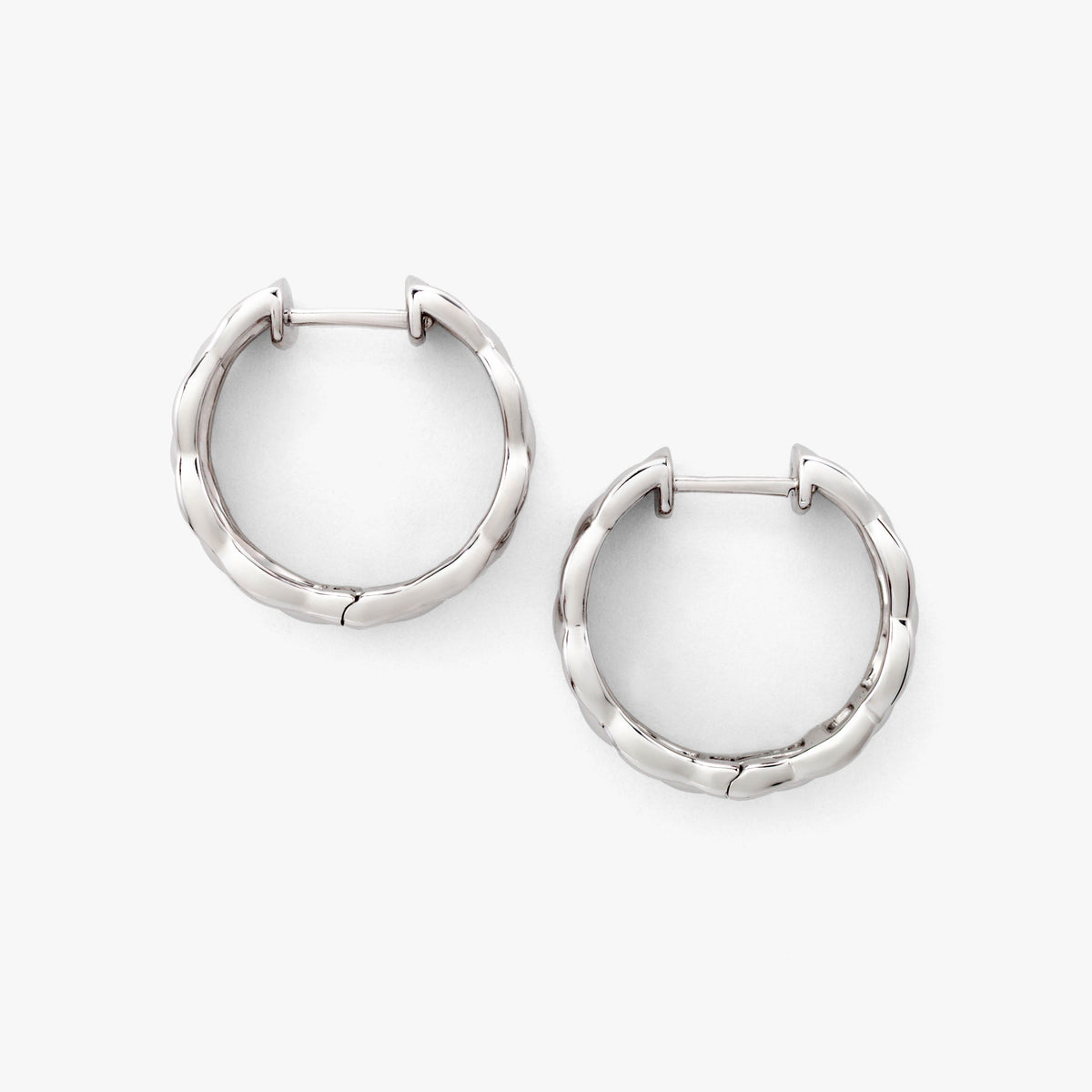 SilverNova Silver Quilted Earrings