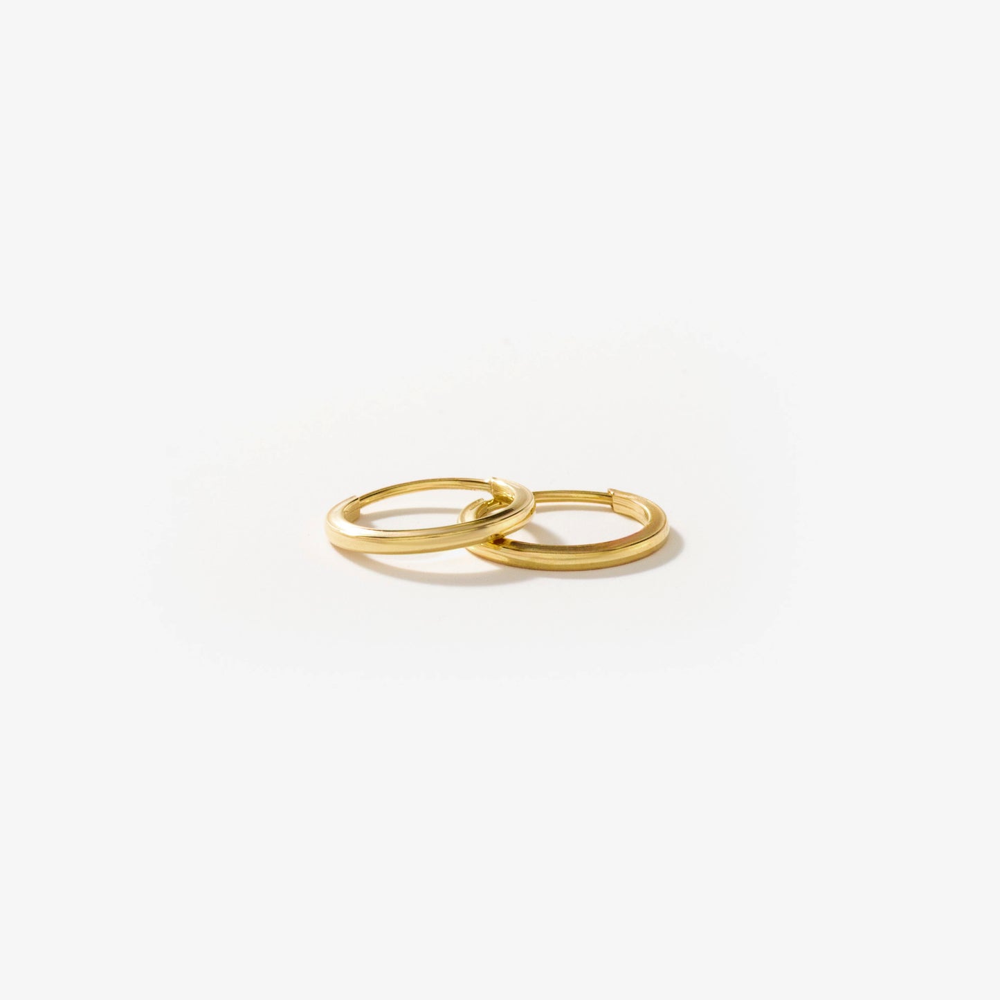 1x10mm Square Tube Flex Sleeper in 10K Yellow Gold