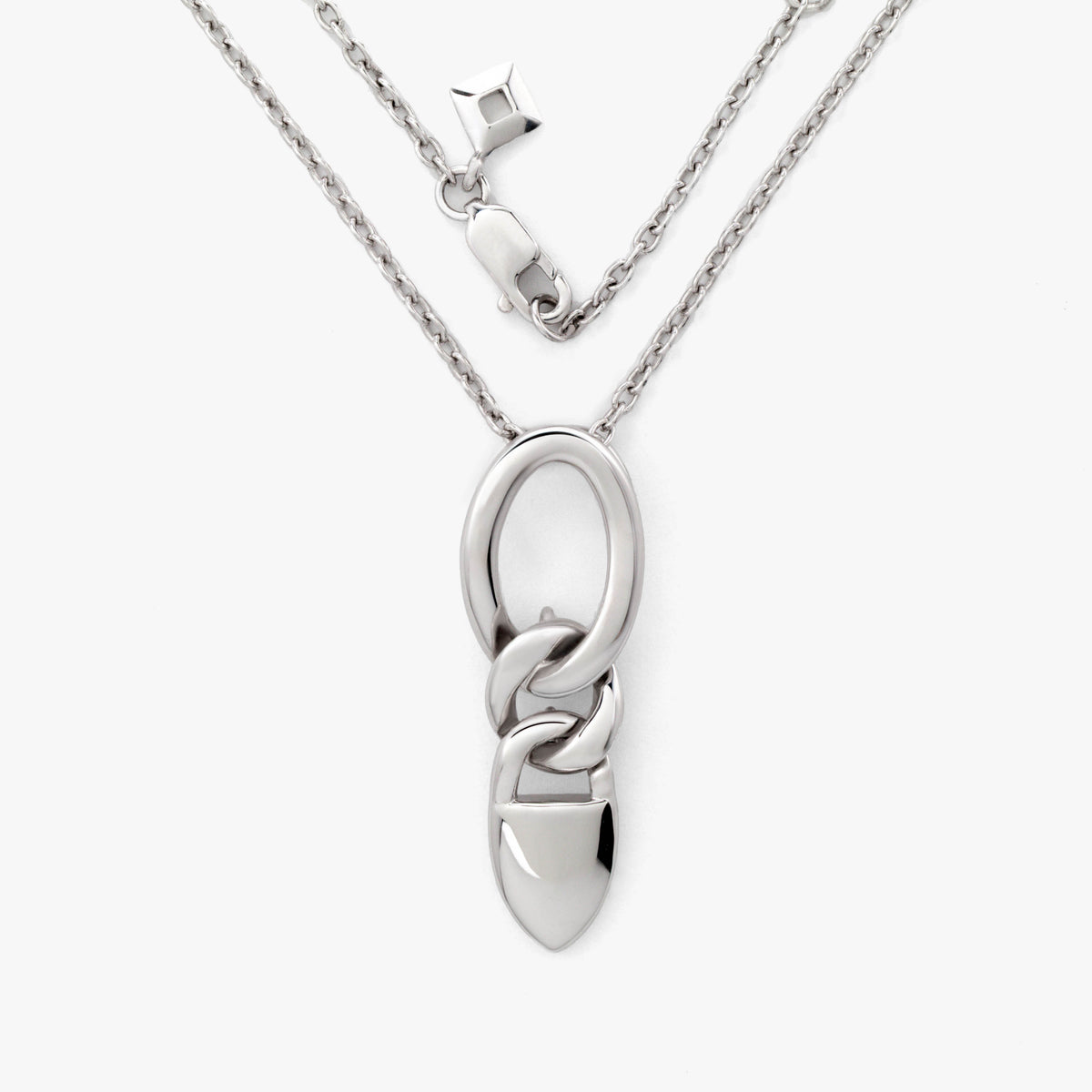 SilverNova Silver Luminous Link Necklace