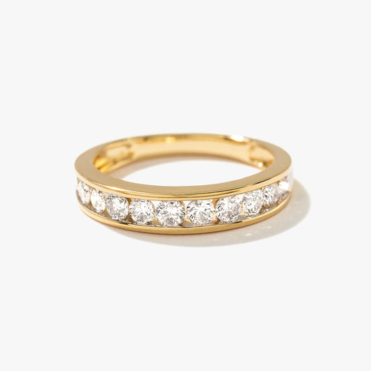 Channel Set Diamond Anniversary Ring in 14K Yellow Gold (0.70 ct tw)