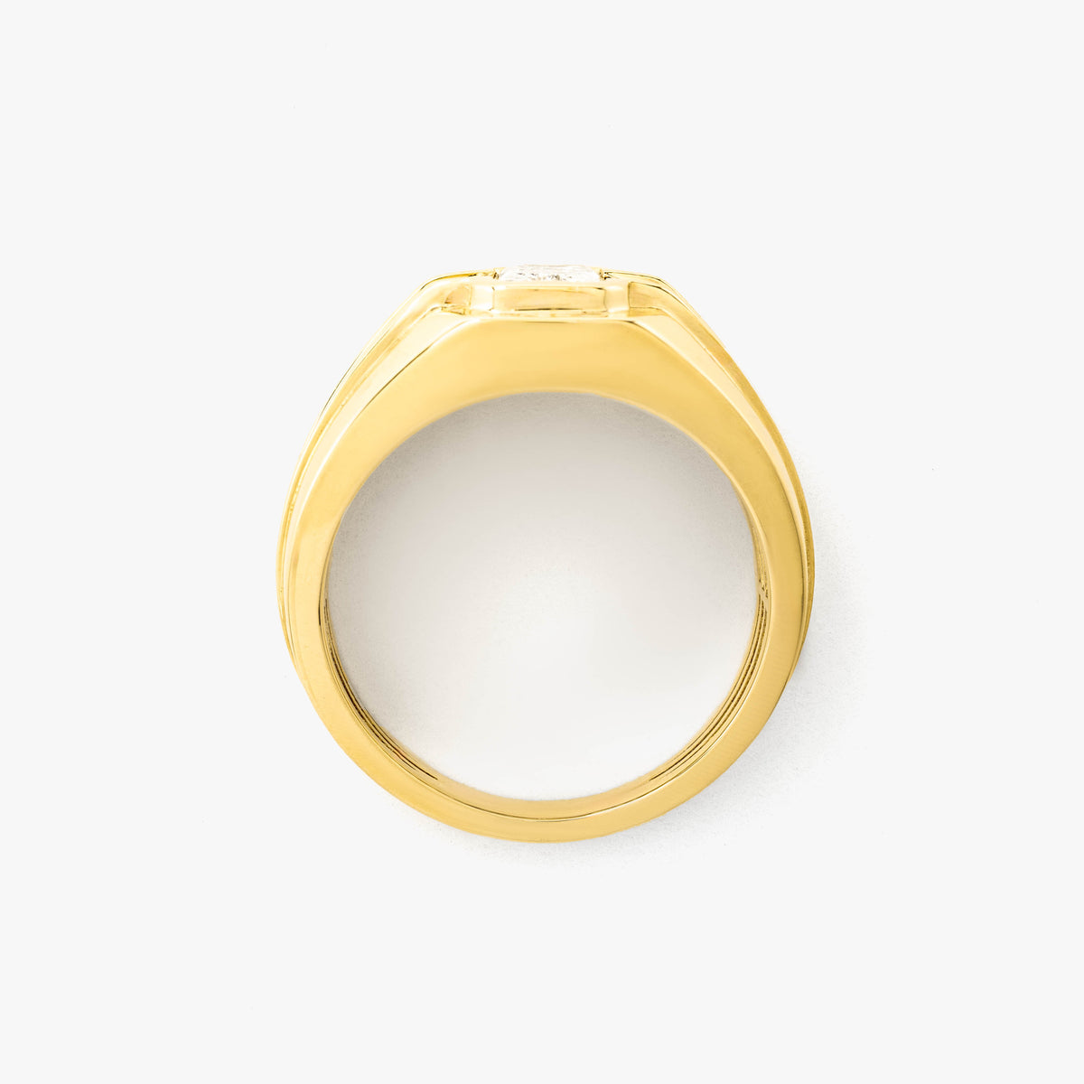 Men's Lab Grown Diamond Ring in 10K Yellow Gold (1.20 ct tw)
