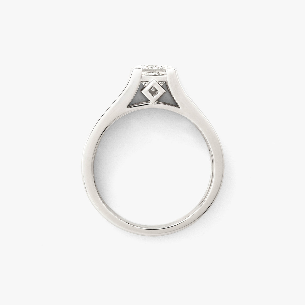 Princess Cut Lab Grown Diamond Engagement Ring in 14K White Gold (1.50 ct tw)