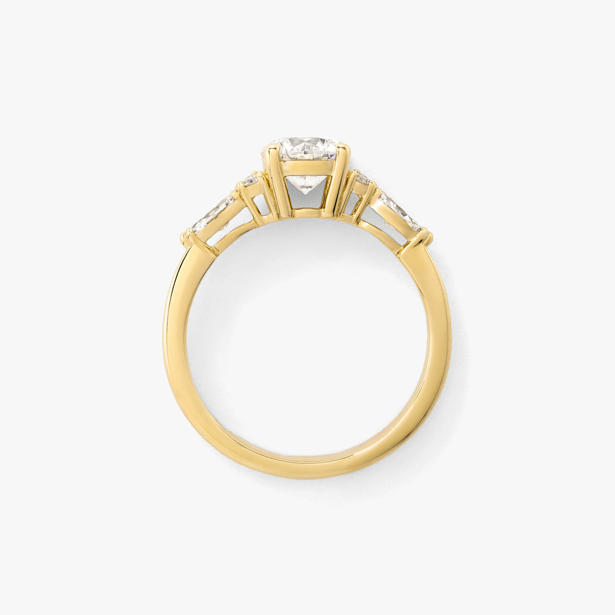 Lab Grown Diamond Engagement Ring in 14K Yellow Gold (1.30 ct tw)