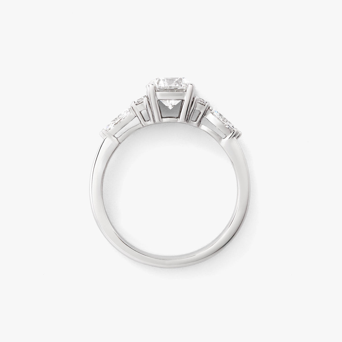 Lab Grown Diamond Engagement Ring in 14K White Gold (1.30 ct tw)