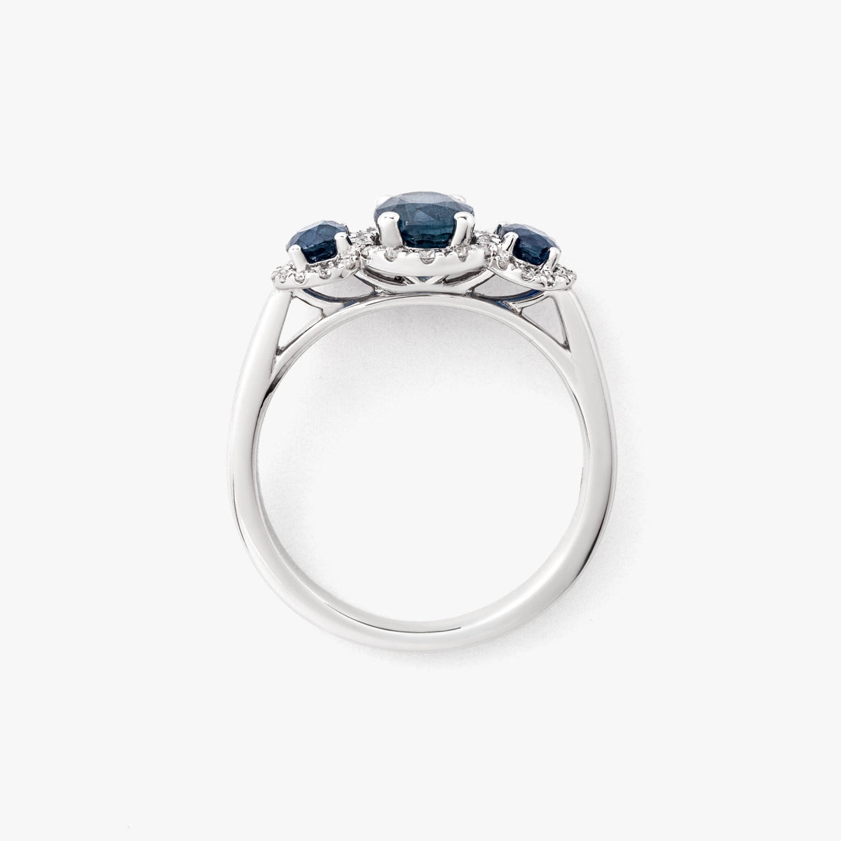 Sapphire Ring in 10K White Gold