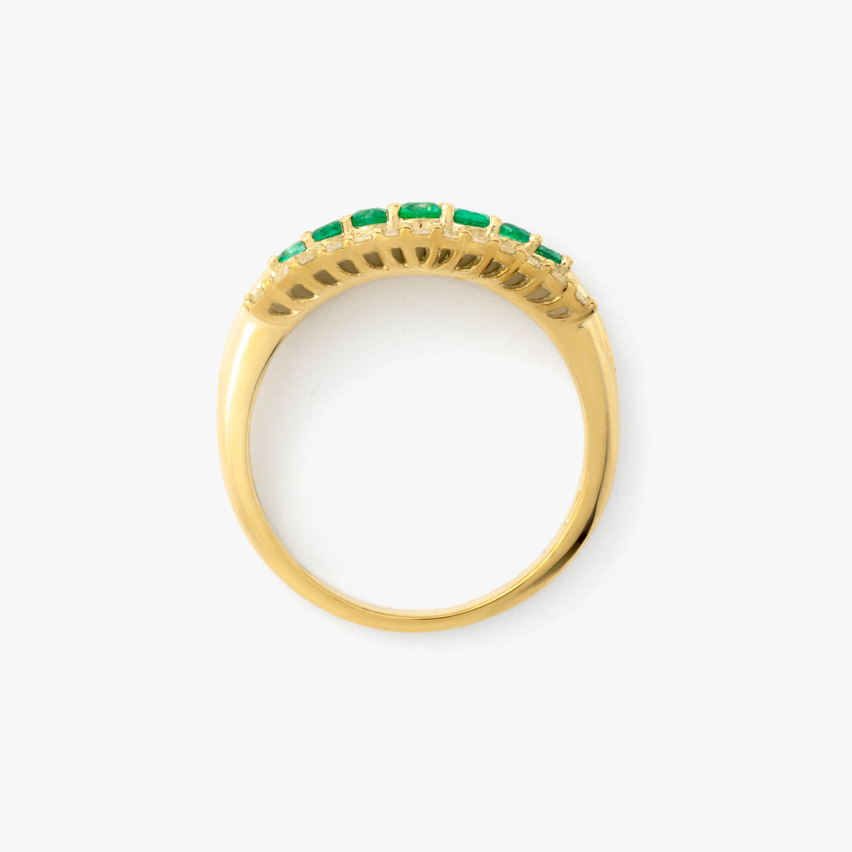 Emerald Ring in 10K Yellow Gold