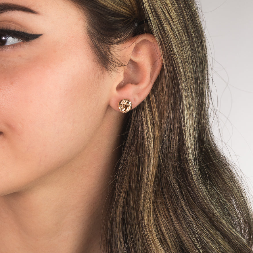 New gold store stud earrings