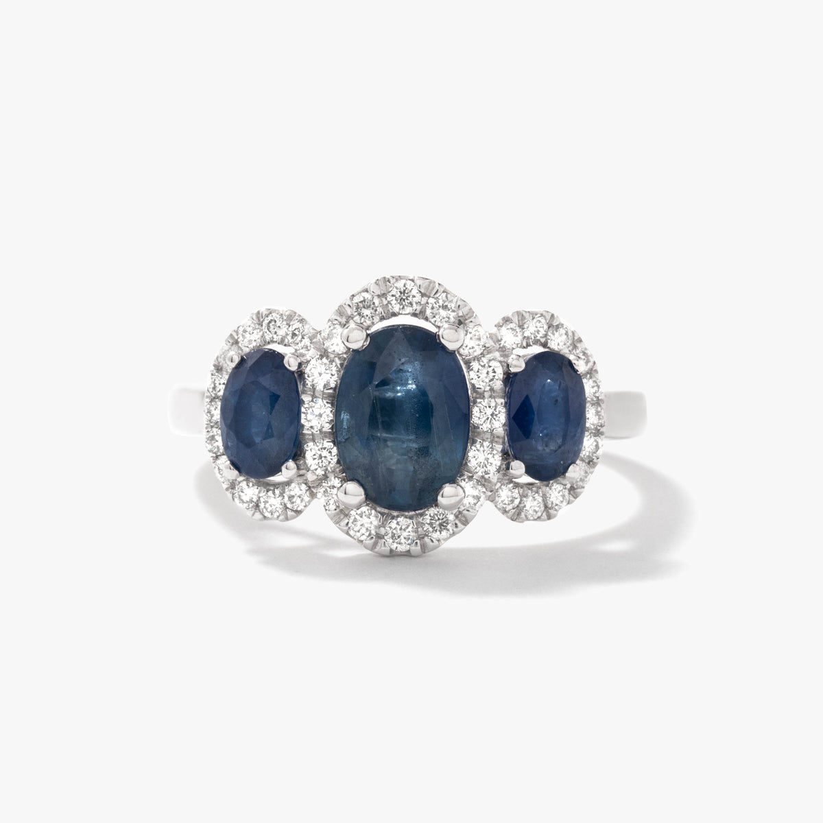 Sapphire Ring in 10K White Gold
