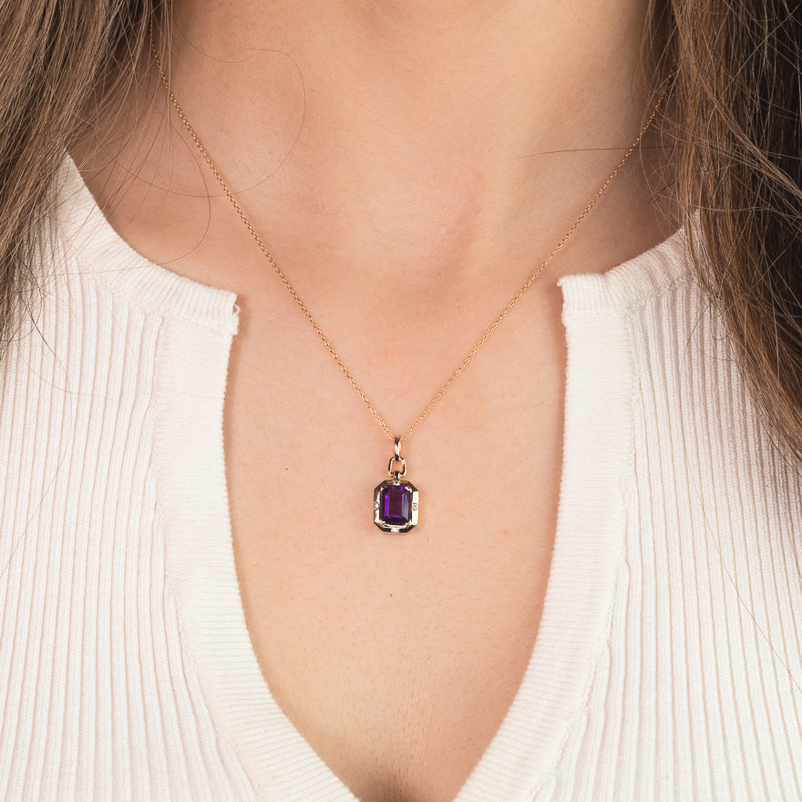 Pink amethyst and rose gold necklace | Freedman Jewelers Boston - Freedman  Jewelers