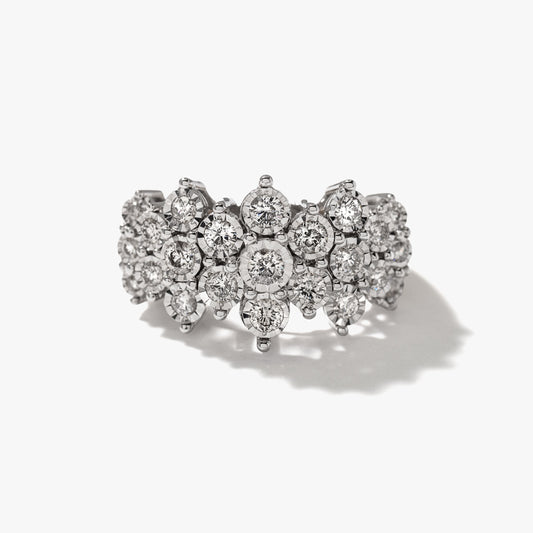 - Alta - One Carat Diamond Cluster Ring (1.00ct tw)