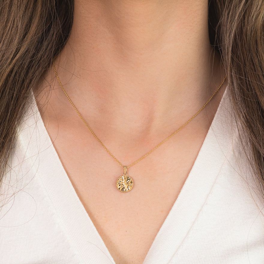 10k Yellow Gold "No Of Days" Charm Pendant - 365, 7, 24 Designs For Men & Women