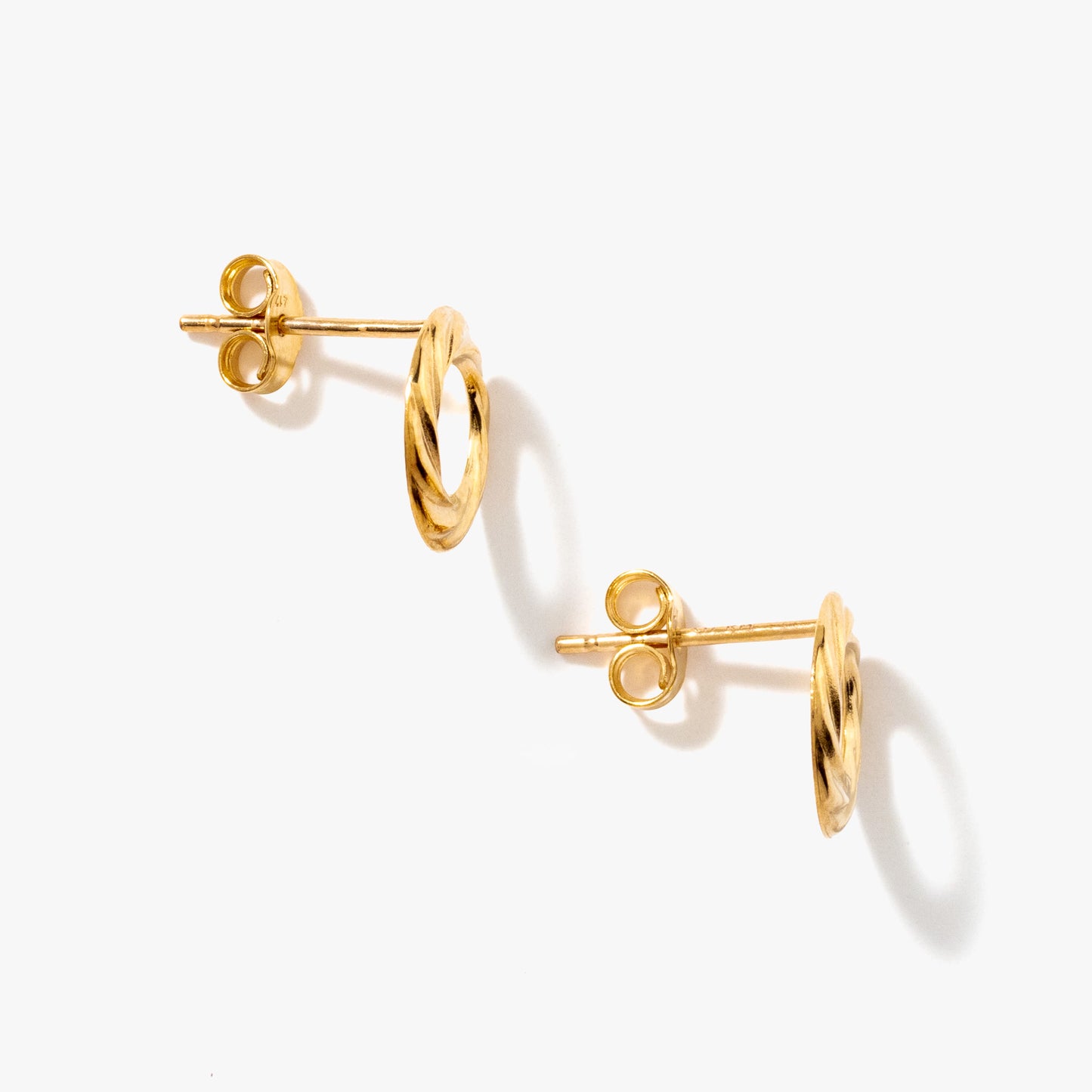 Twist Wreath Stud Earrings in 10K Yellow Gold