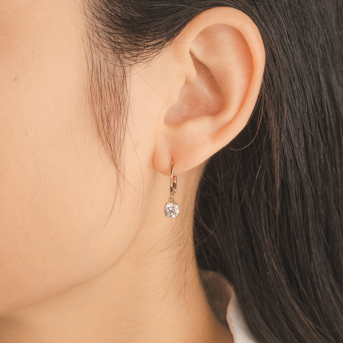 Lab Grown Diamond Earrings in 14K Yellow Gold (1.00 ct tw)