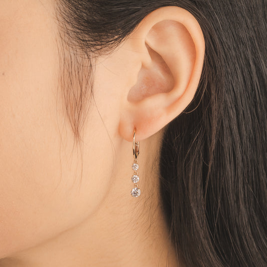 Lab Grown Diamond Earrings in 10K Yellow Gold (1.00 ct tw)