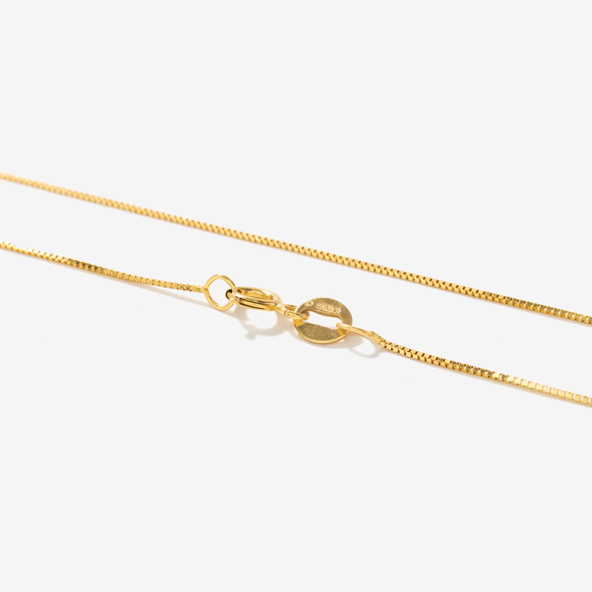 14K Yellow Gold 0.60mm Box Chain (16")