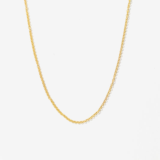 1.2mm Round Cable Chain in 14K Yellow Gold (18")