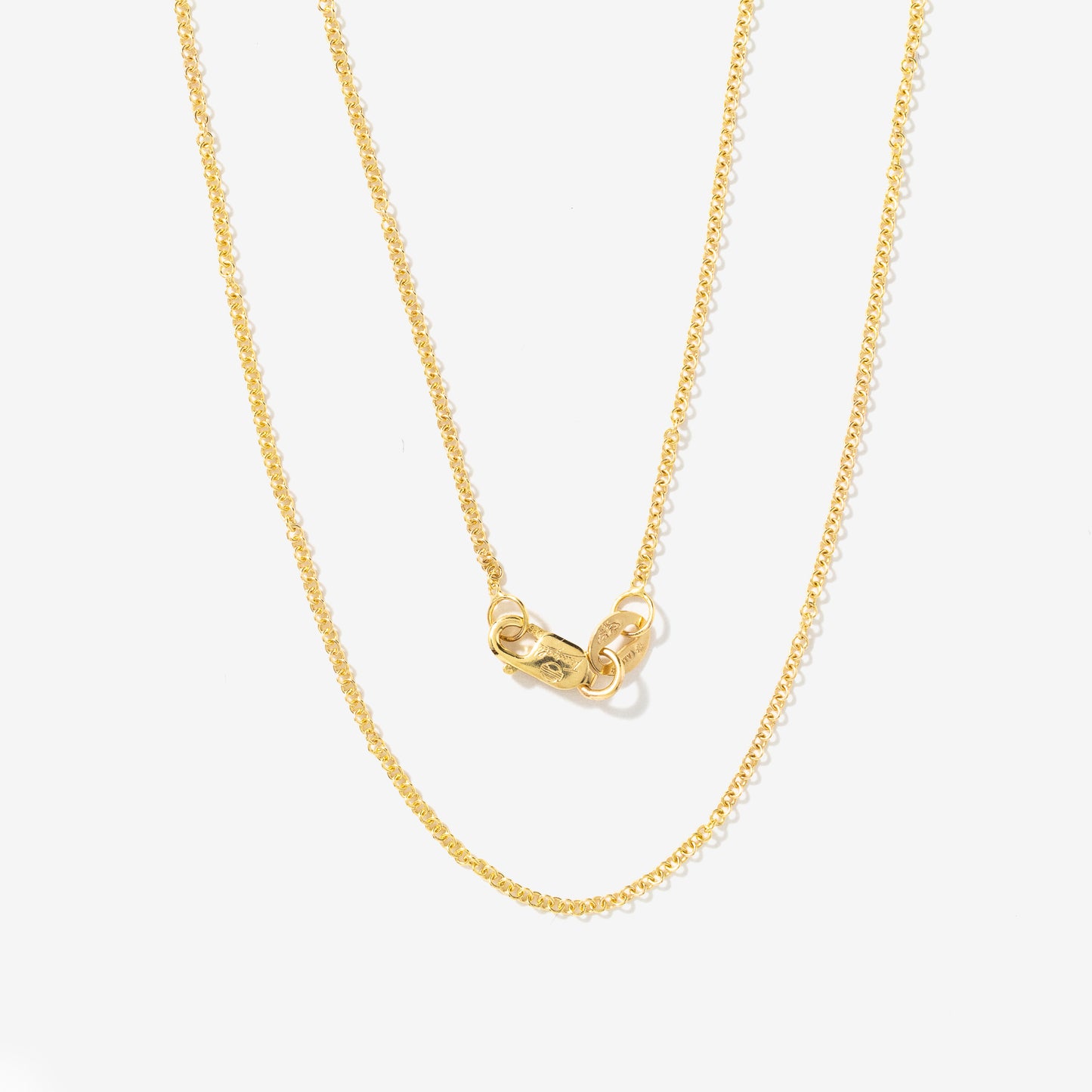 1.2mm Round Cable Chain in 14K Yellow Gold (18")