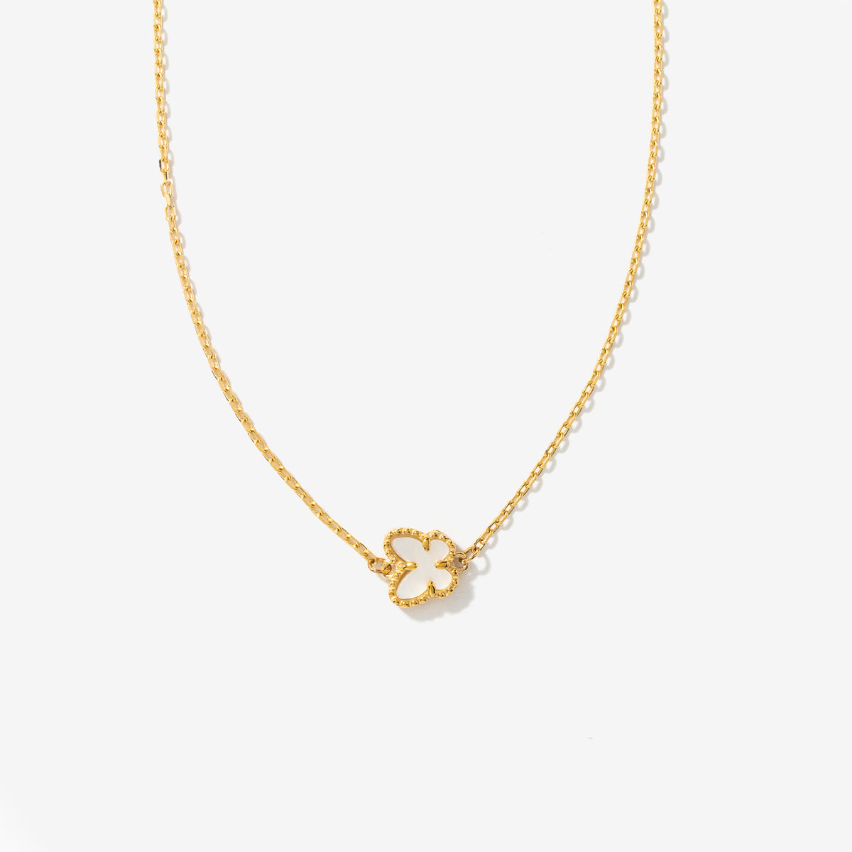 Butterfly Necklace in 10K Yellow Gold