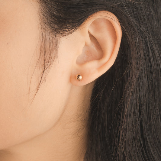 5mm Ball Stud Earrings in 10K Yellow Gold