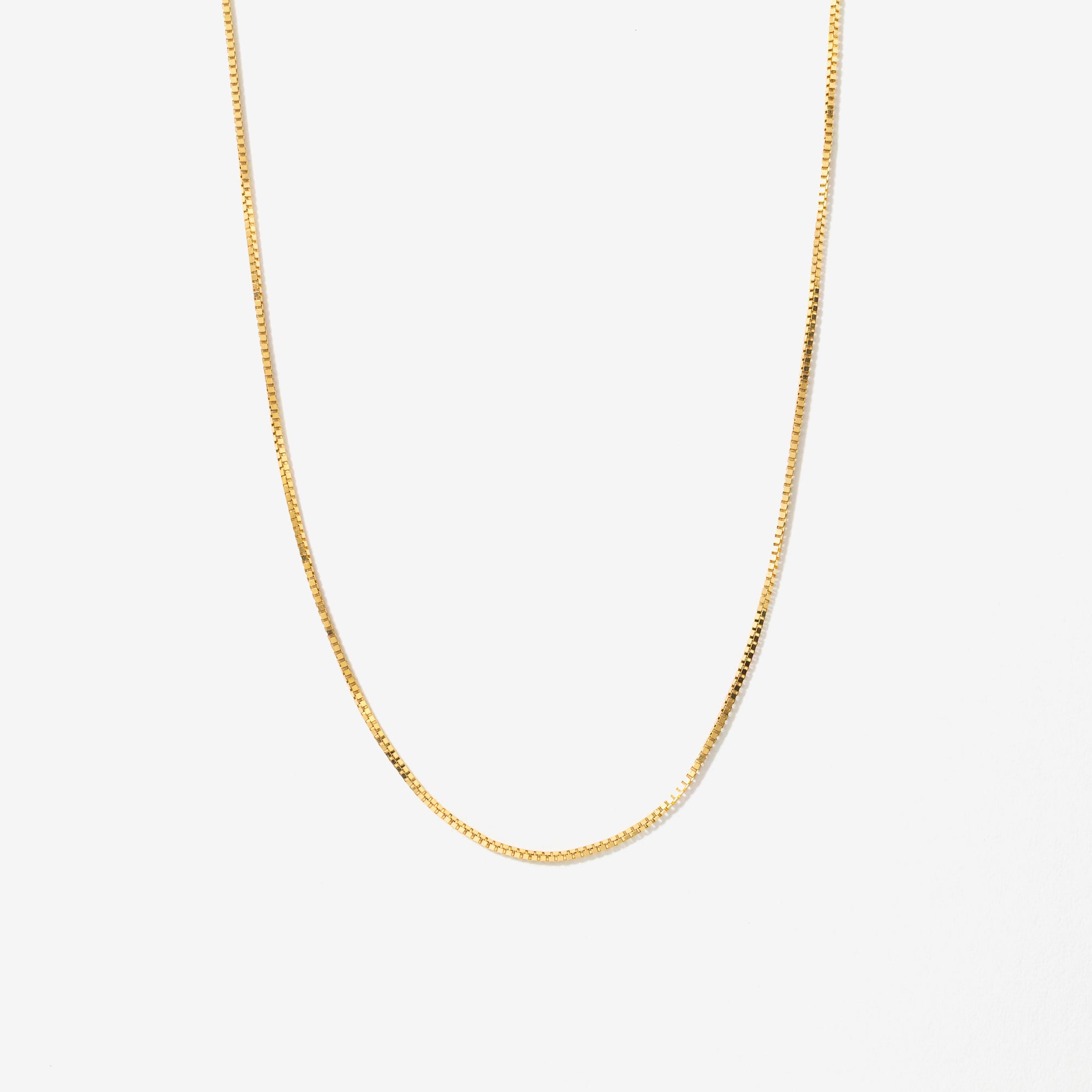 14K Yellow Gold 0.60mm Box Chain (16")