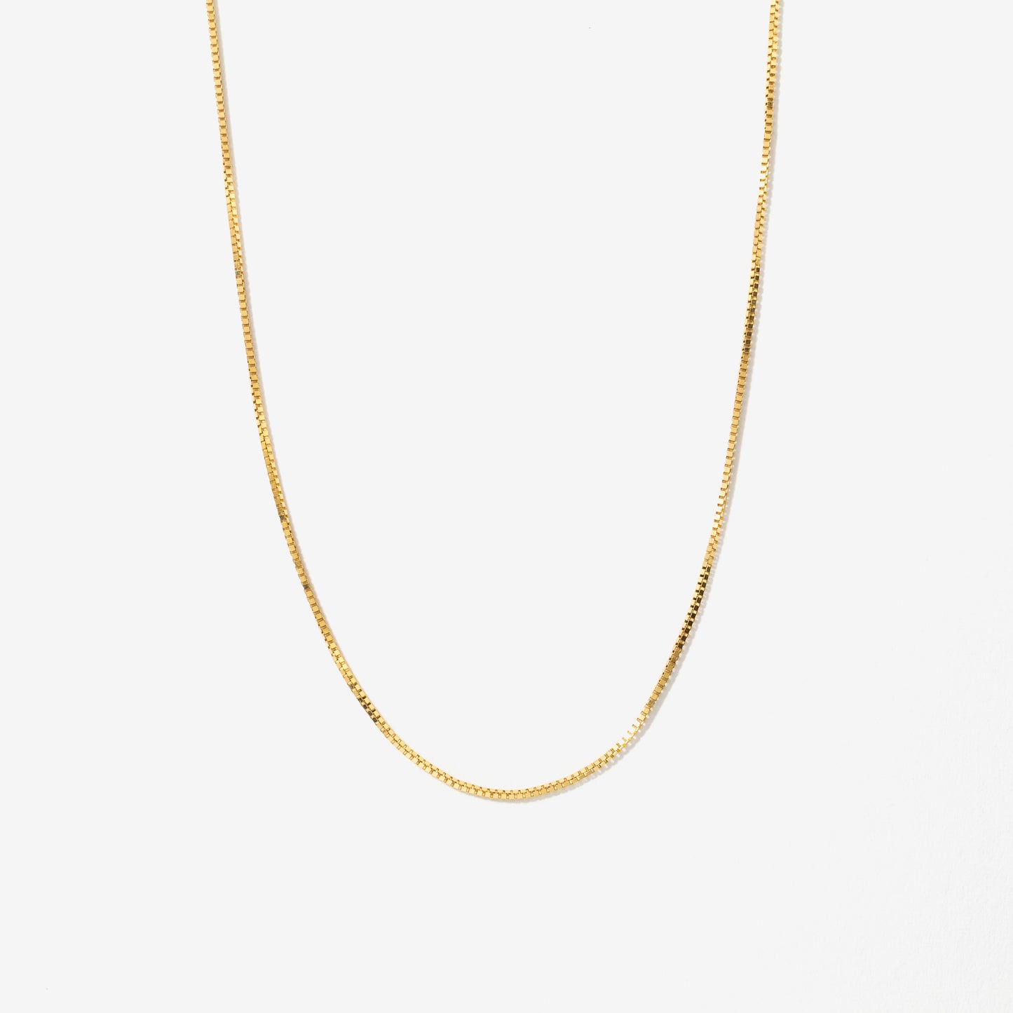 14K Yellow Gold 0.60mm Box Chain (16")