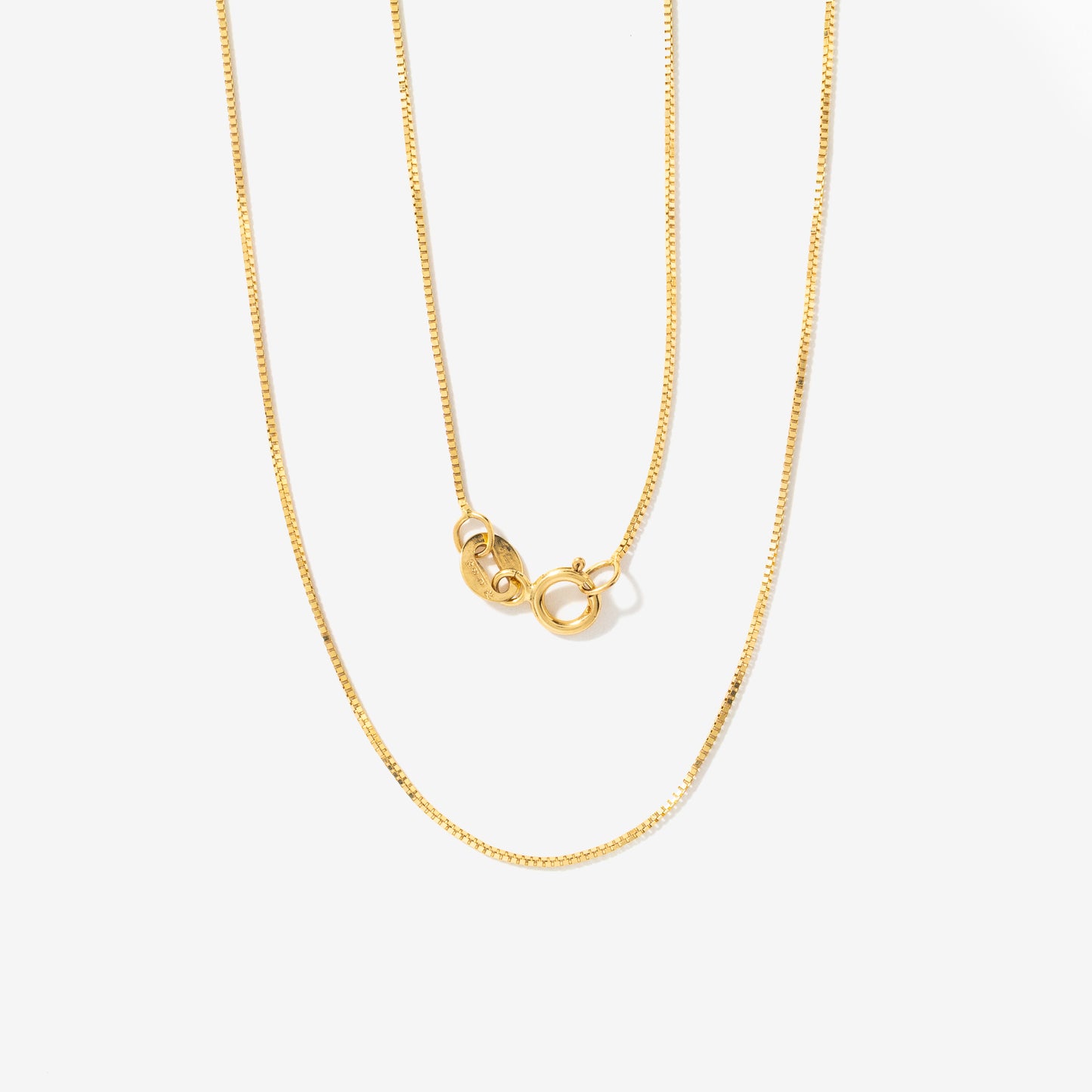 14K Yellow Gold 0.60mm Box Chain (16")