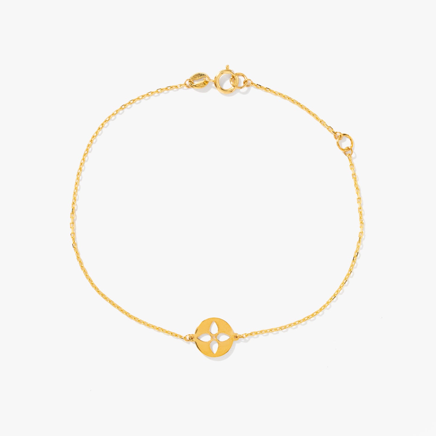 Flower Bracelet in 10K Yellow Gold