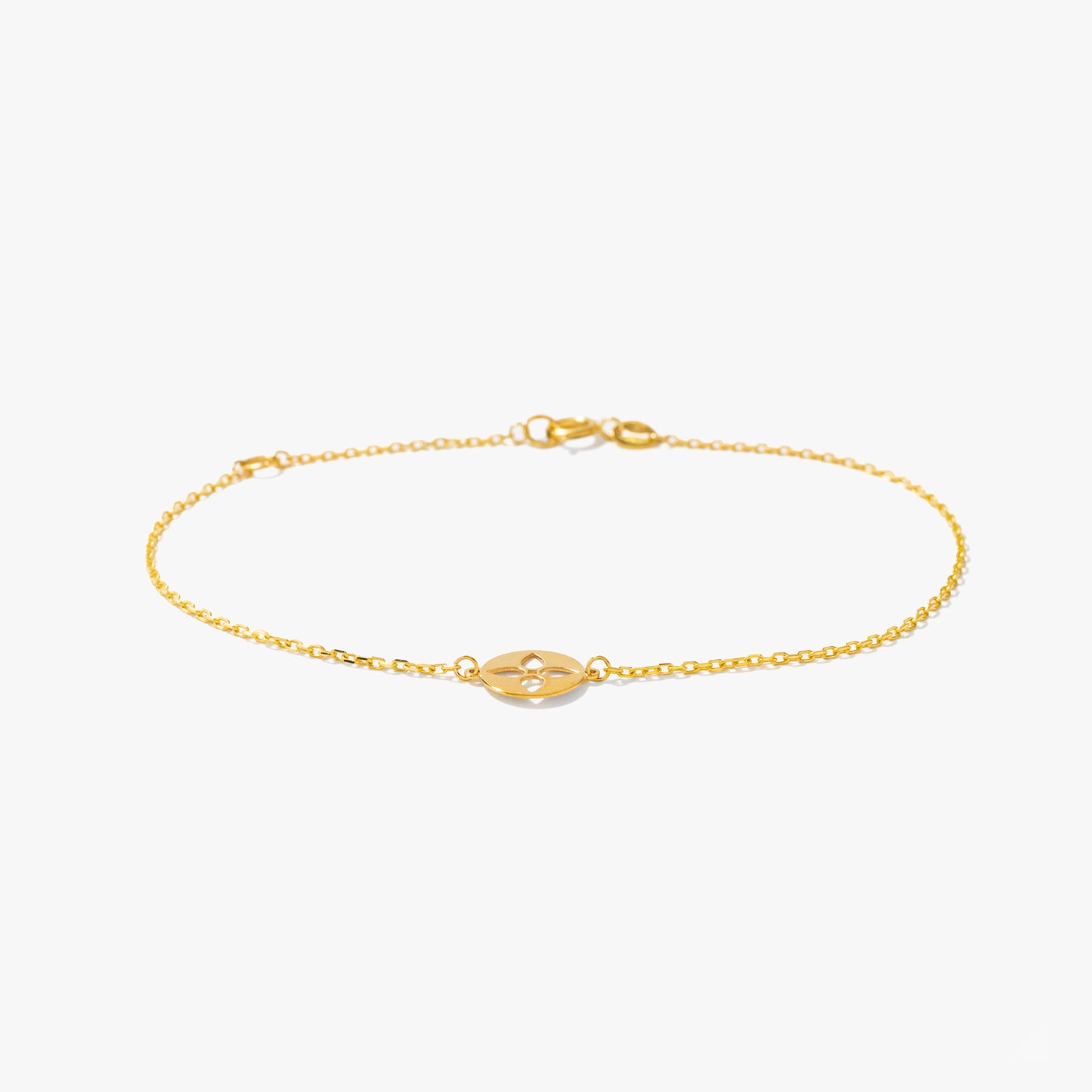 Flower Bracelet in 10K Yellow Gold