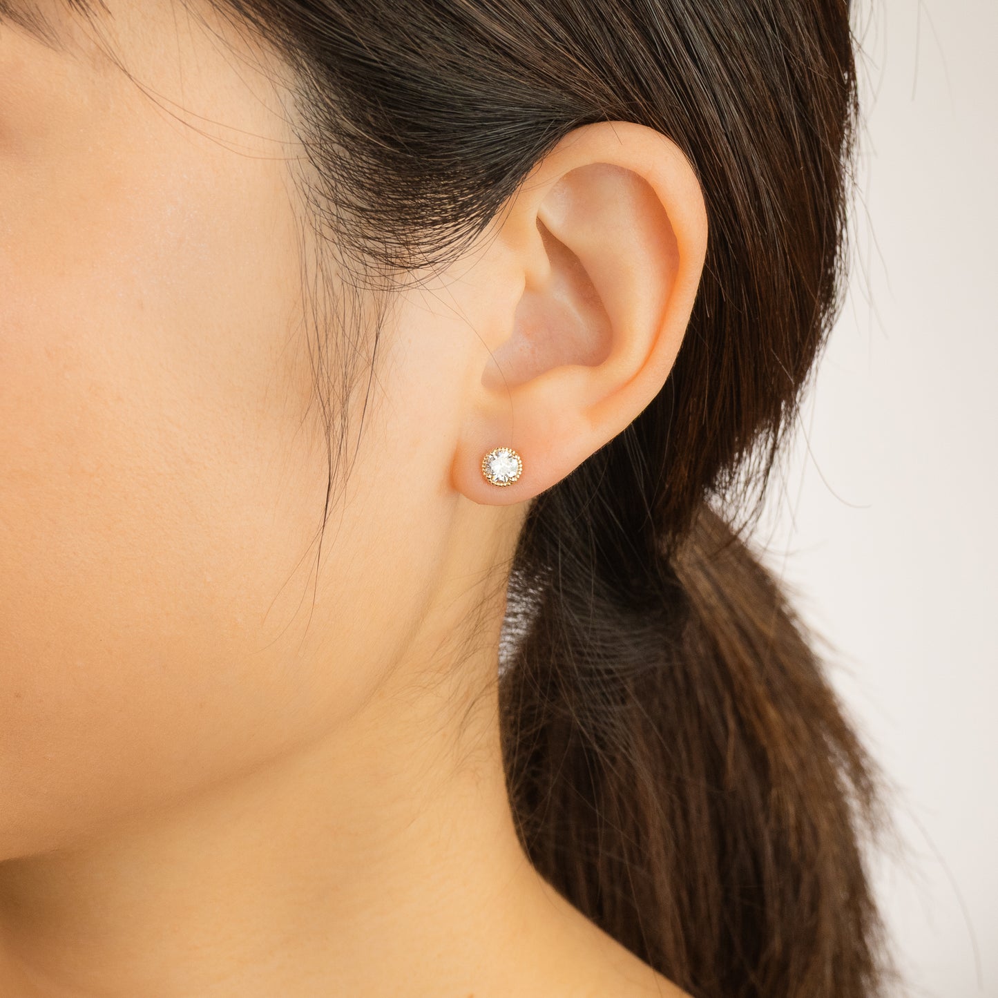 Lab Grown Diamond Stud Earrings in 10K Yellow Gold (0.75 ct tw)