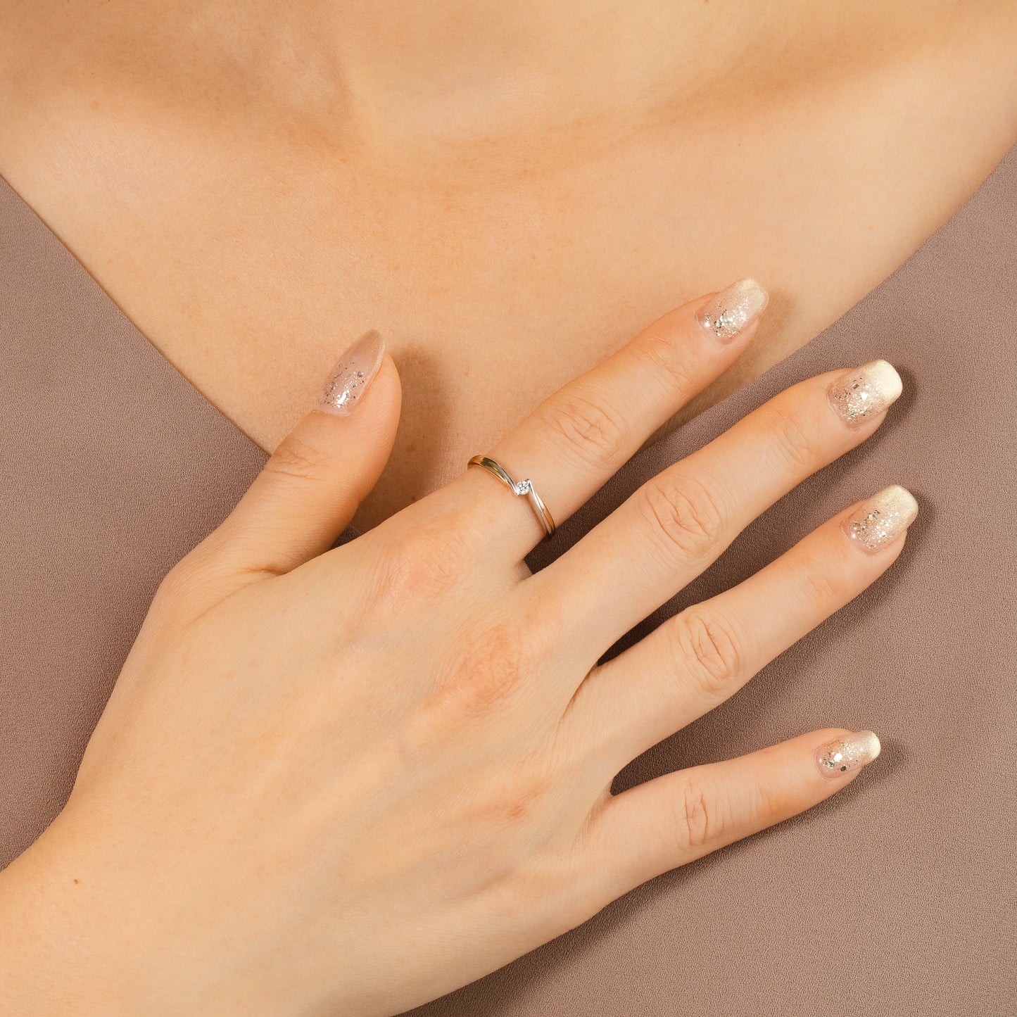 Promise Ring in 10K Yellow Gold (0.04 ct tw)