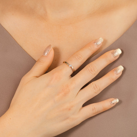 Promise Ring in 10K Yellow Gold (0.04 ct tw)