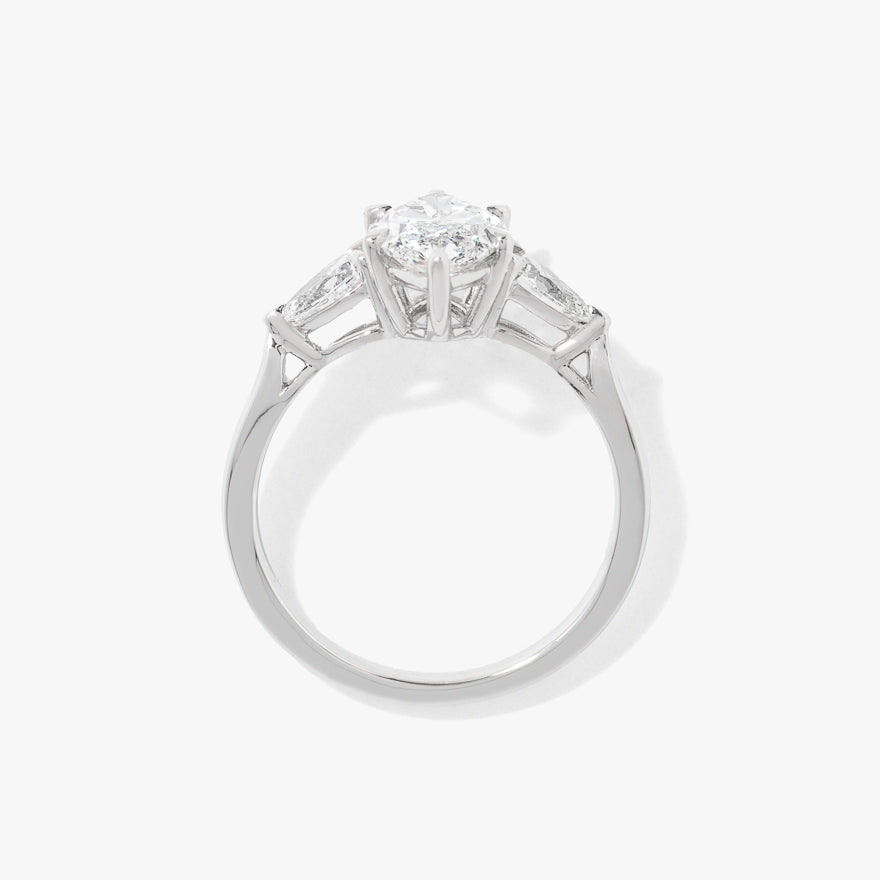 Lab Grown Marquise Cut Diamond Engagement Ring in 14K White Gold (2.50 ct tw)