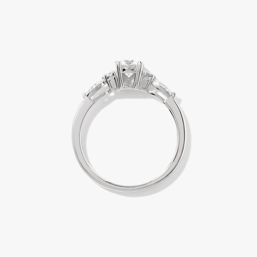 Lab Grown Diamond Engagement Ring In 14K White Gold (0.77 ct tw)