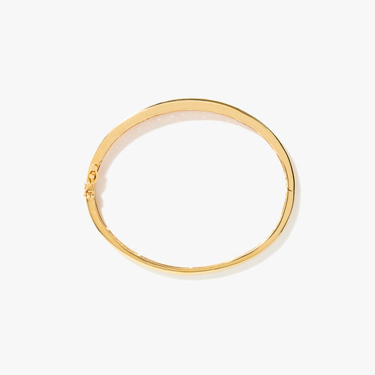 Lab Grown Diamond Bangle Bracelet In 14K Yellow Gold (3.00 ct tw)