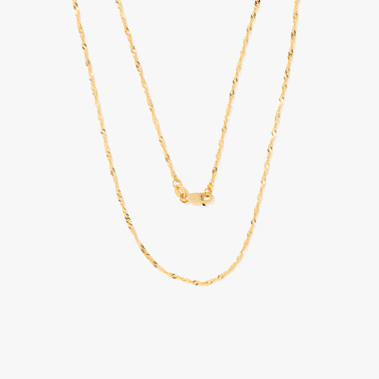 10K Yellow Gold 1.5mm Singapore Chain (16")