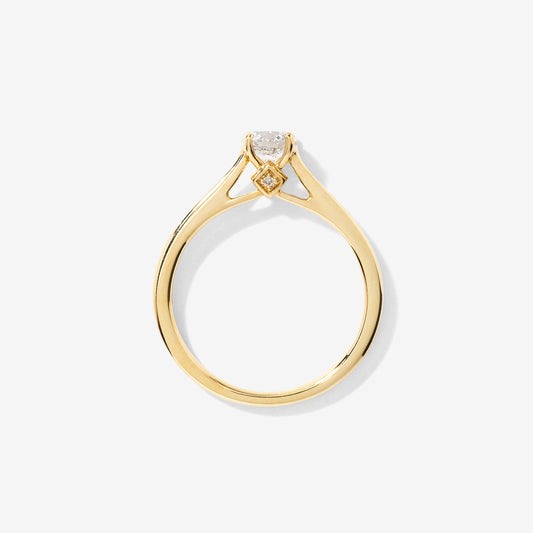 Diamond Engagement Ring in 10K Yellow Gold (0.51 ct tw)