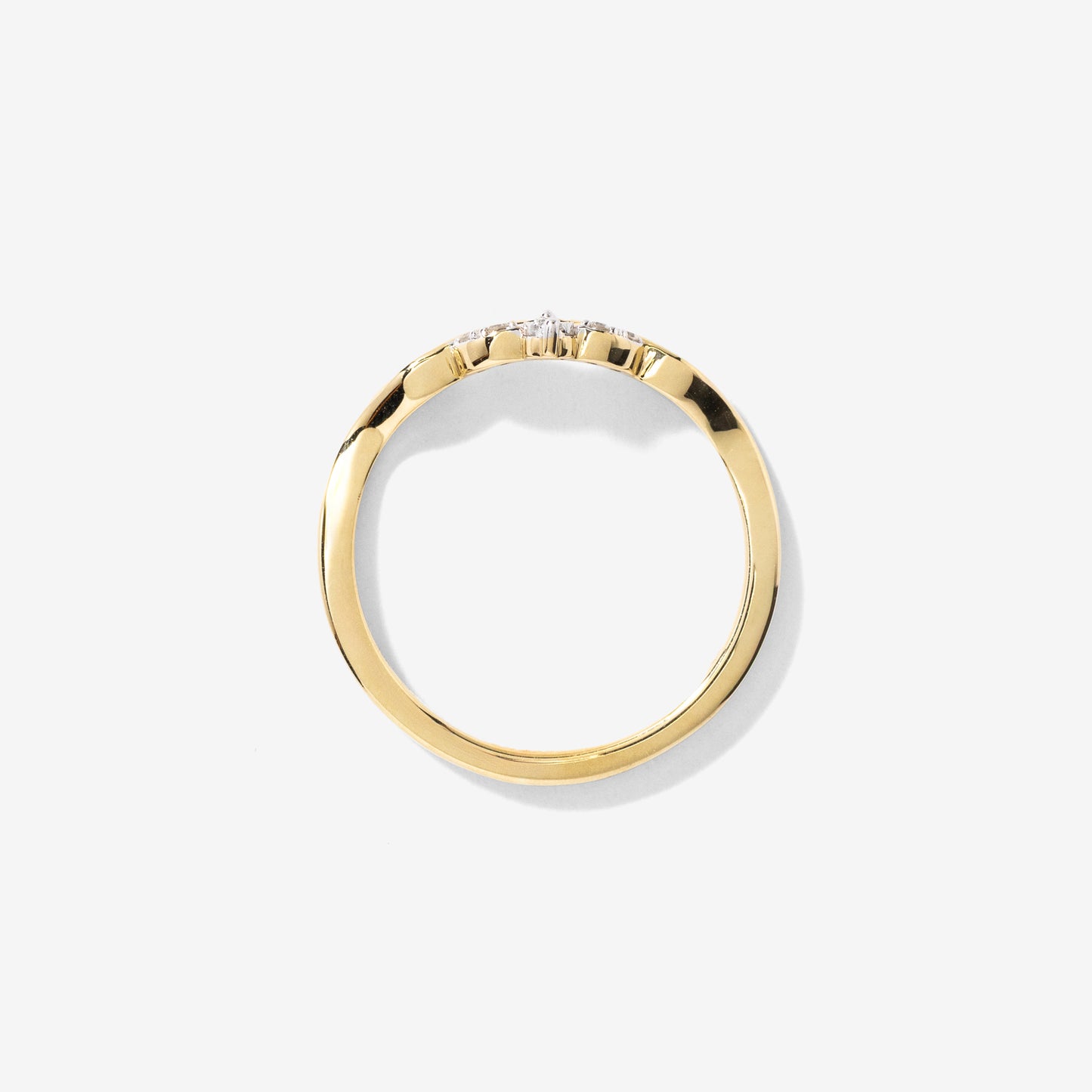 Diamond Cluster Ring in 10K Yellow Gold (0.07 ct tw)