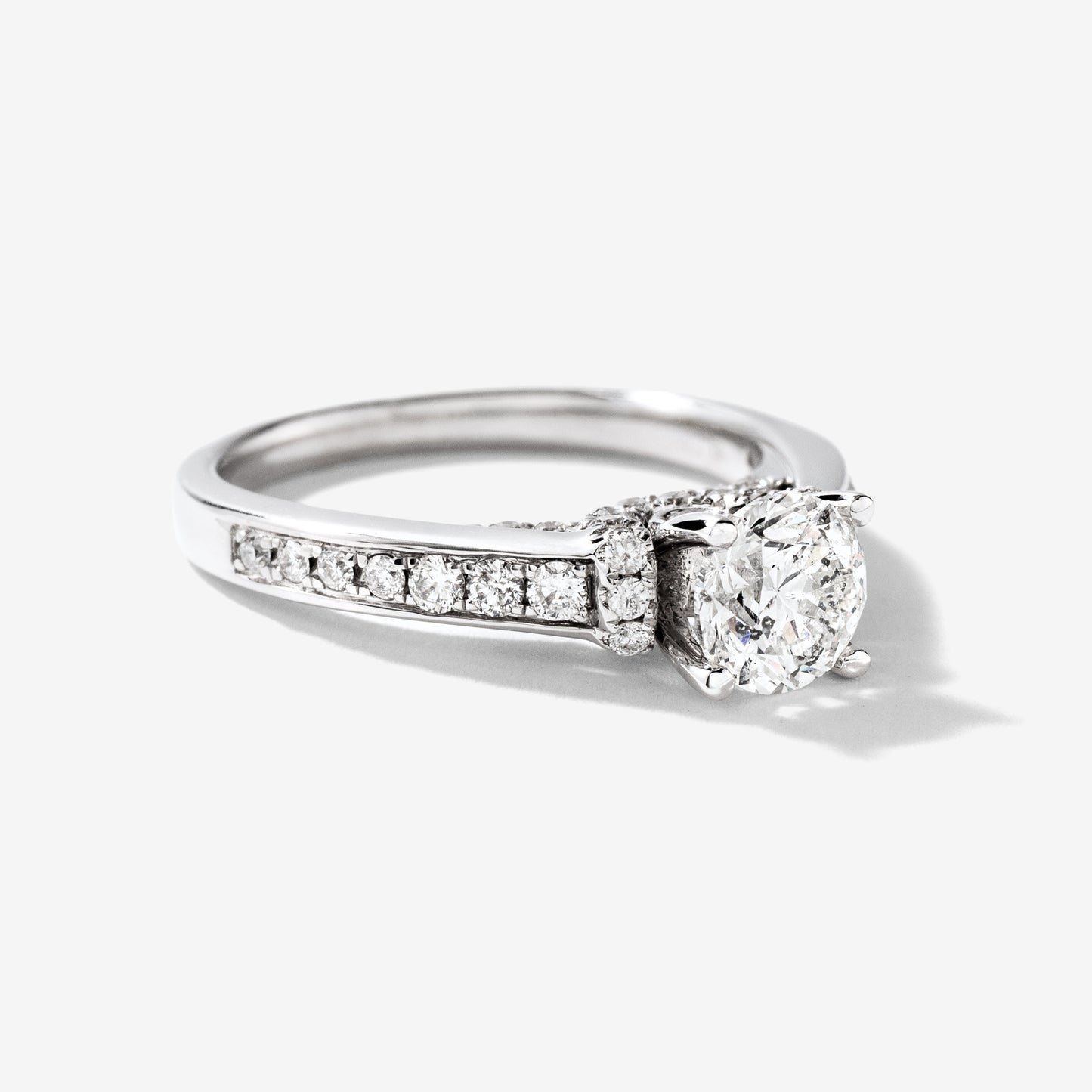 Diamond Engagement Ring in 14K White Gold (1.32 ct tw)