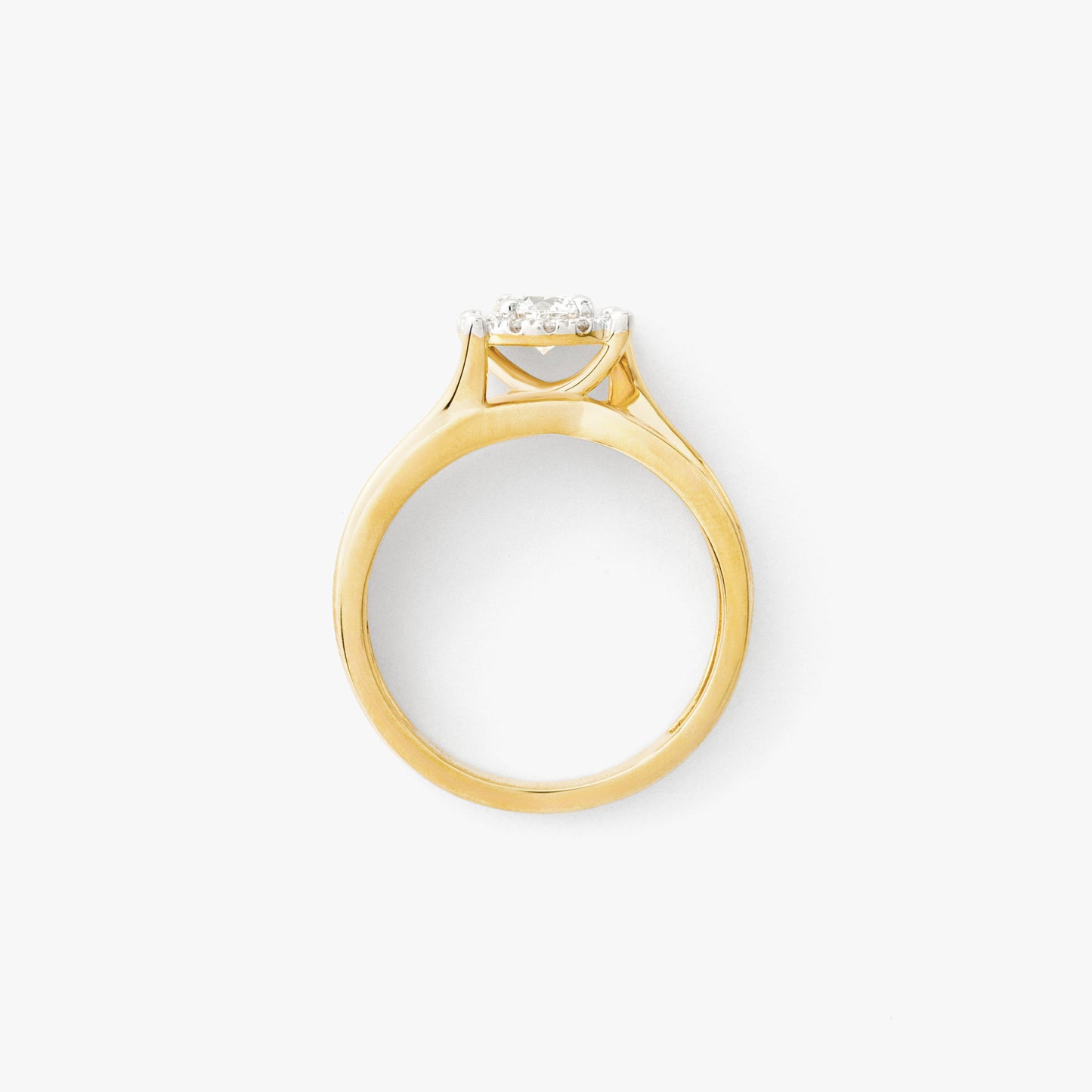 Diamond Engagement Ring in 10K yellow and White Gold (1.00 ct tw)