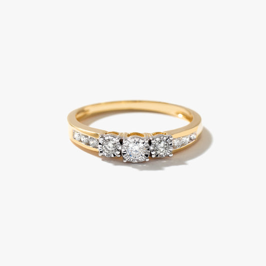 Diamond Anniversary Ring in 10K Yellow Gold (0.25ct tw)