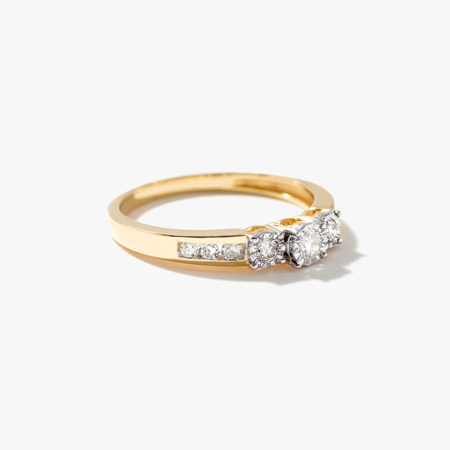 Diamond Anniversary Ring in 10K Yellow Gold (0.25ct tw)