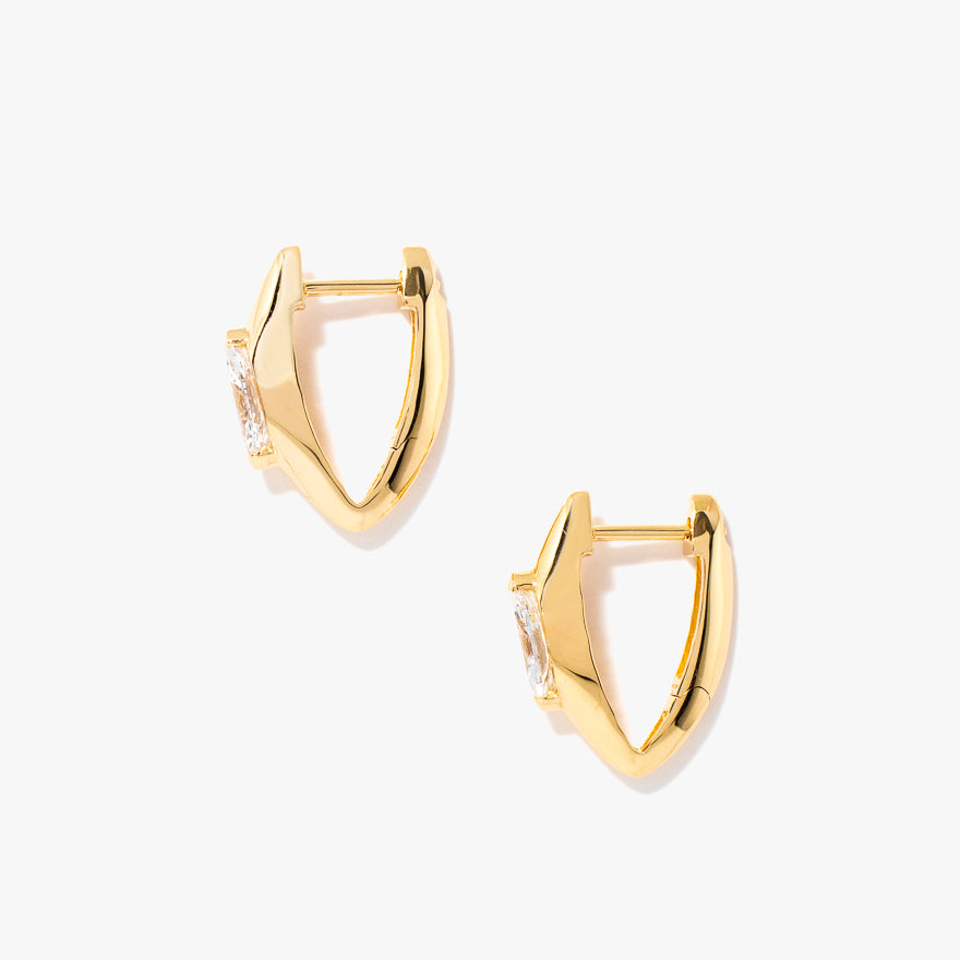 Lab Grown Marquise Diamond Earrings in 14K Yellow Gold (1.00 ct tw)