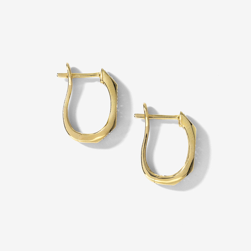J Hook Diamond Earrings in 10K Yellow Gold (0.25 ct tw)