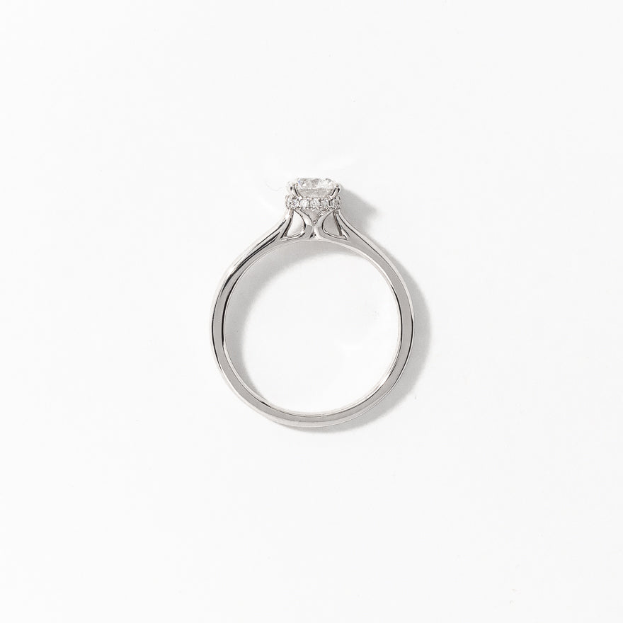 Lab Grown Diamond Promise Ring in 14K White Gold (0.56 ct tw)