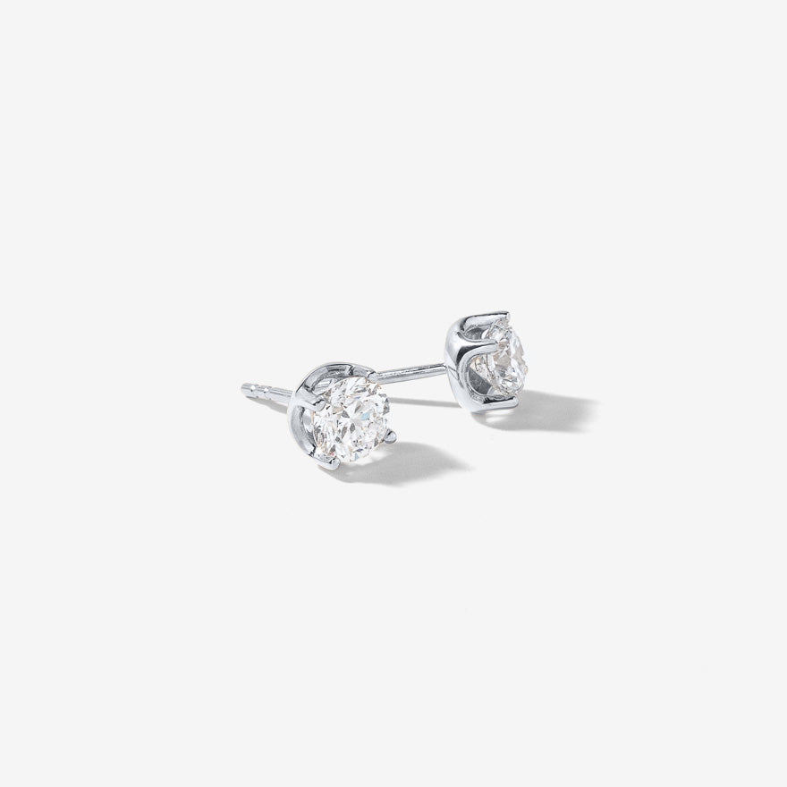 Lab Grown Diamond Stud Earrings in 14K White Gold (1.00 ct tw)