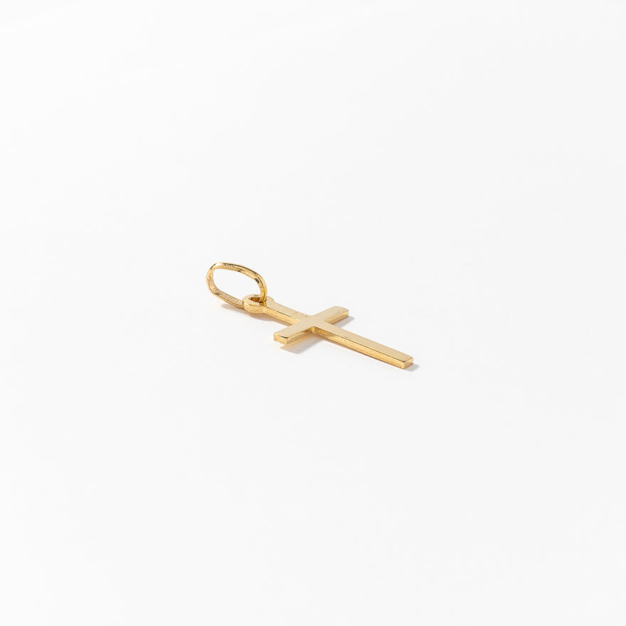 Cross Pendant in 10K Italian Yellow Gold