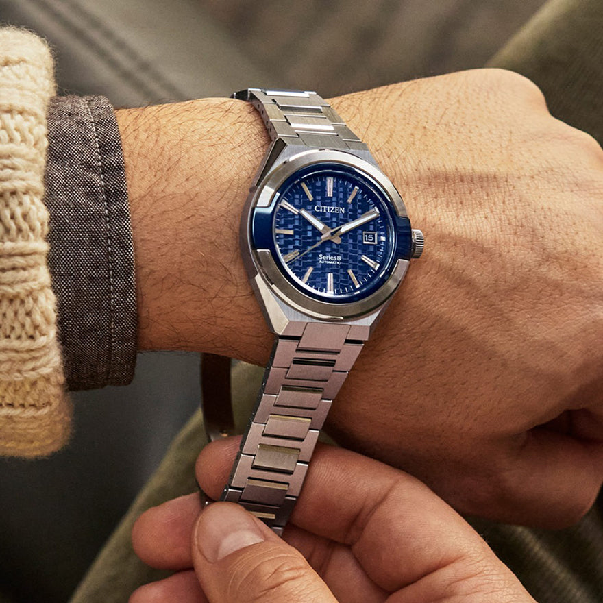 Citizen Series8 870 Blue Dial Stainless Steel Bracelet Automatic