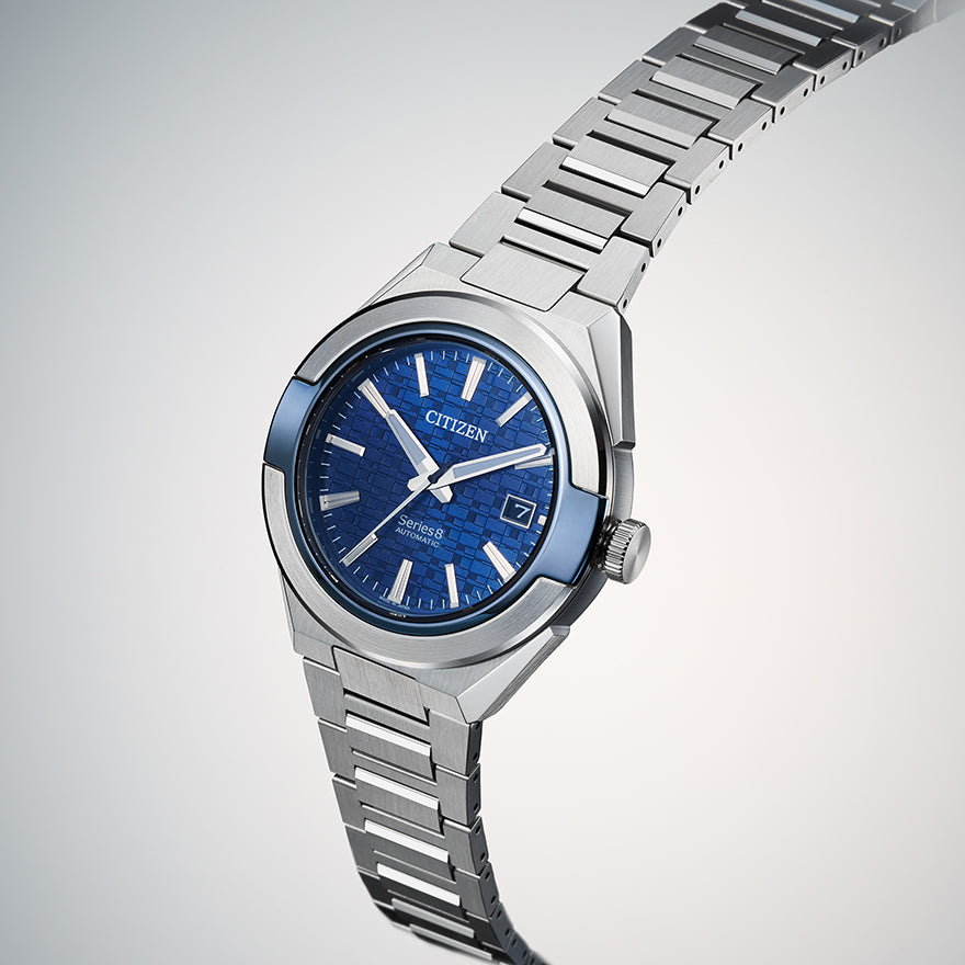 Citizen Series8 870 Blue Dial Stainless Steel Bracelet Automatic Watch | NA1037-53L